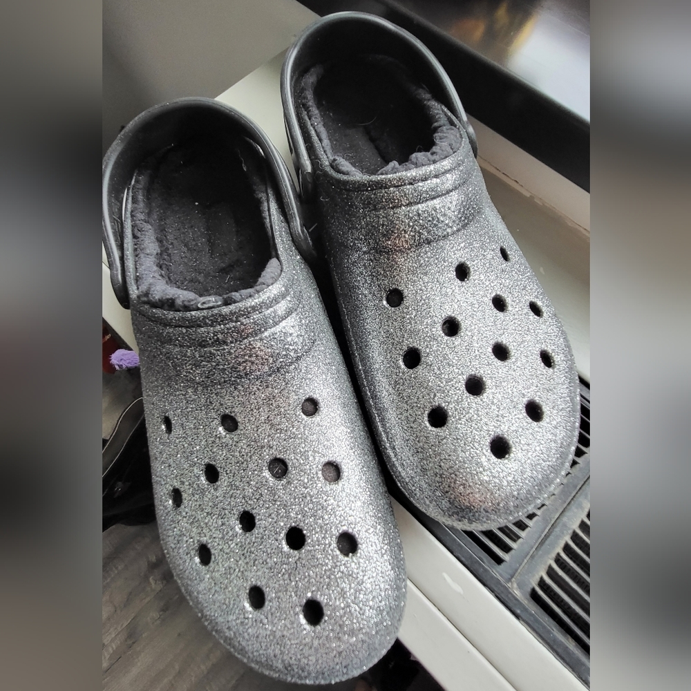 Glitter Ombre Lined Crocs